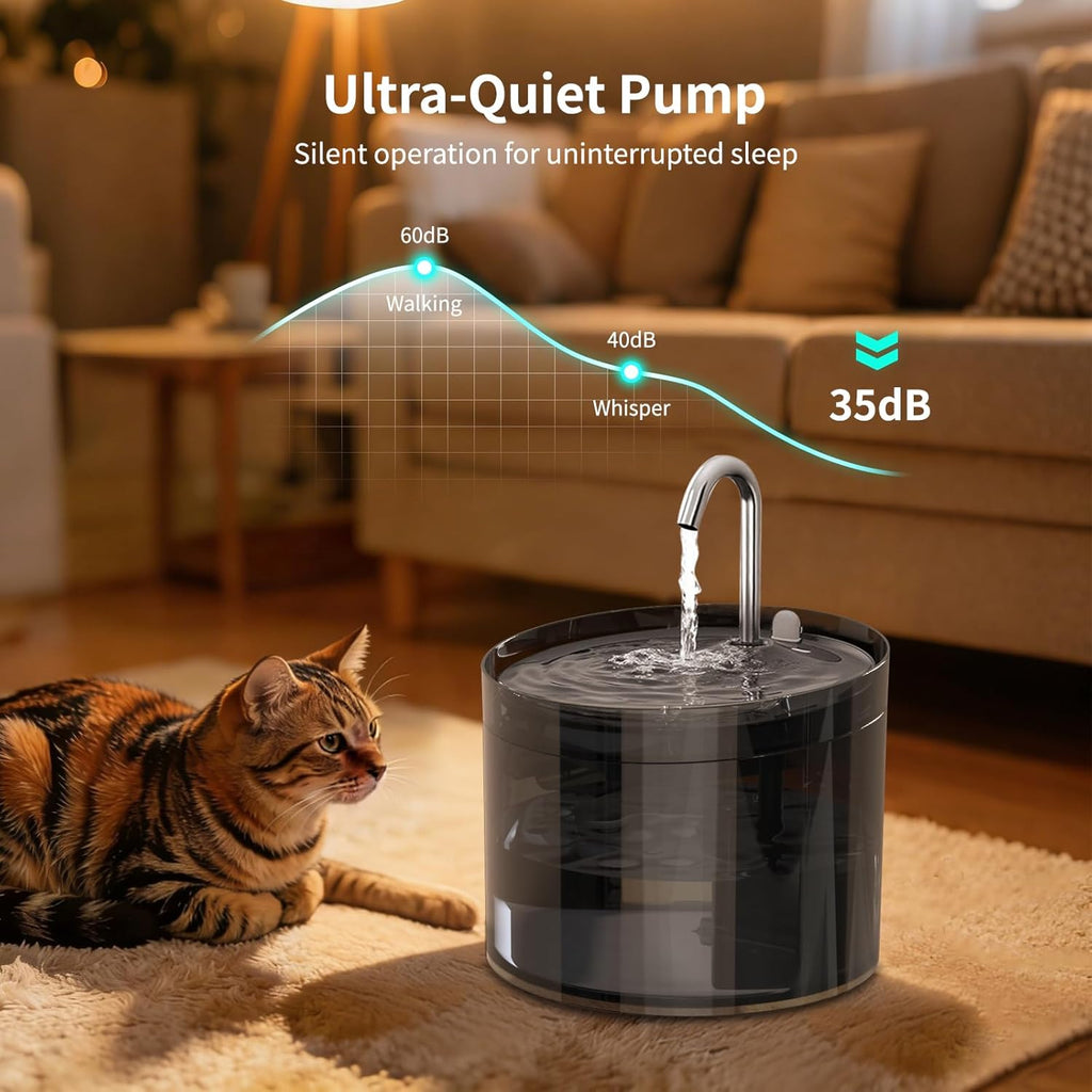 Automatic Cat Feeder and Waterer Set App Control Feeder with Camera and Fountain