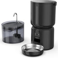 Automatic Cat Feeder and Waterer Set App Control Feeder with Camera and Fountain