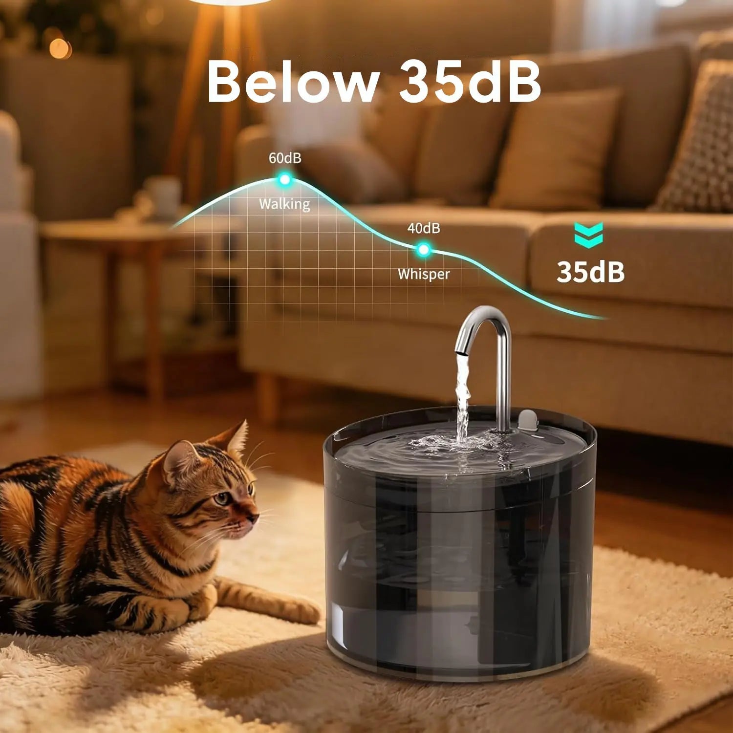 Automatic Cat Feeder and Waterer Set App Control Feeder with Camera and Fountain